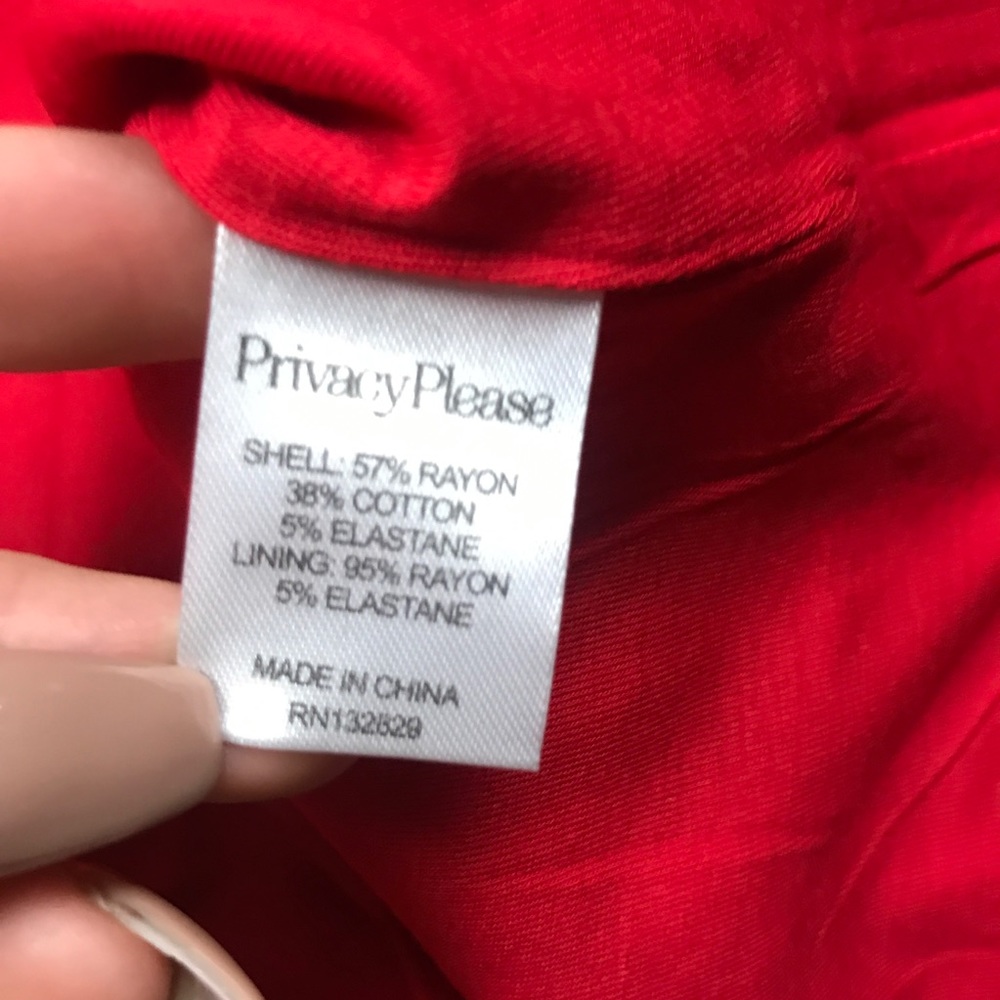 Privacy Please • Red Elliot Bodycon Midi Dress - Picture 4 of 7